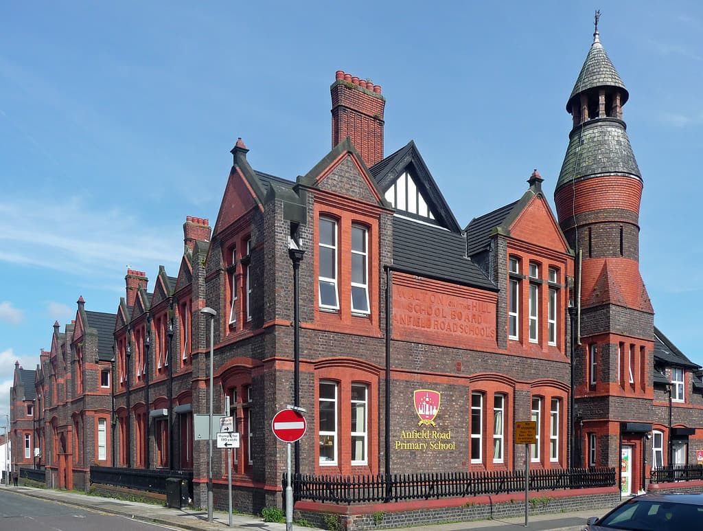 UK red brick primary school